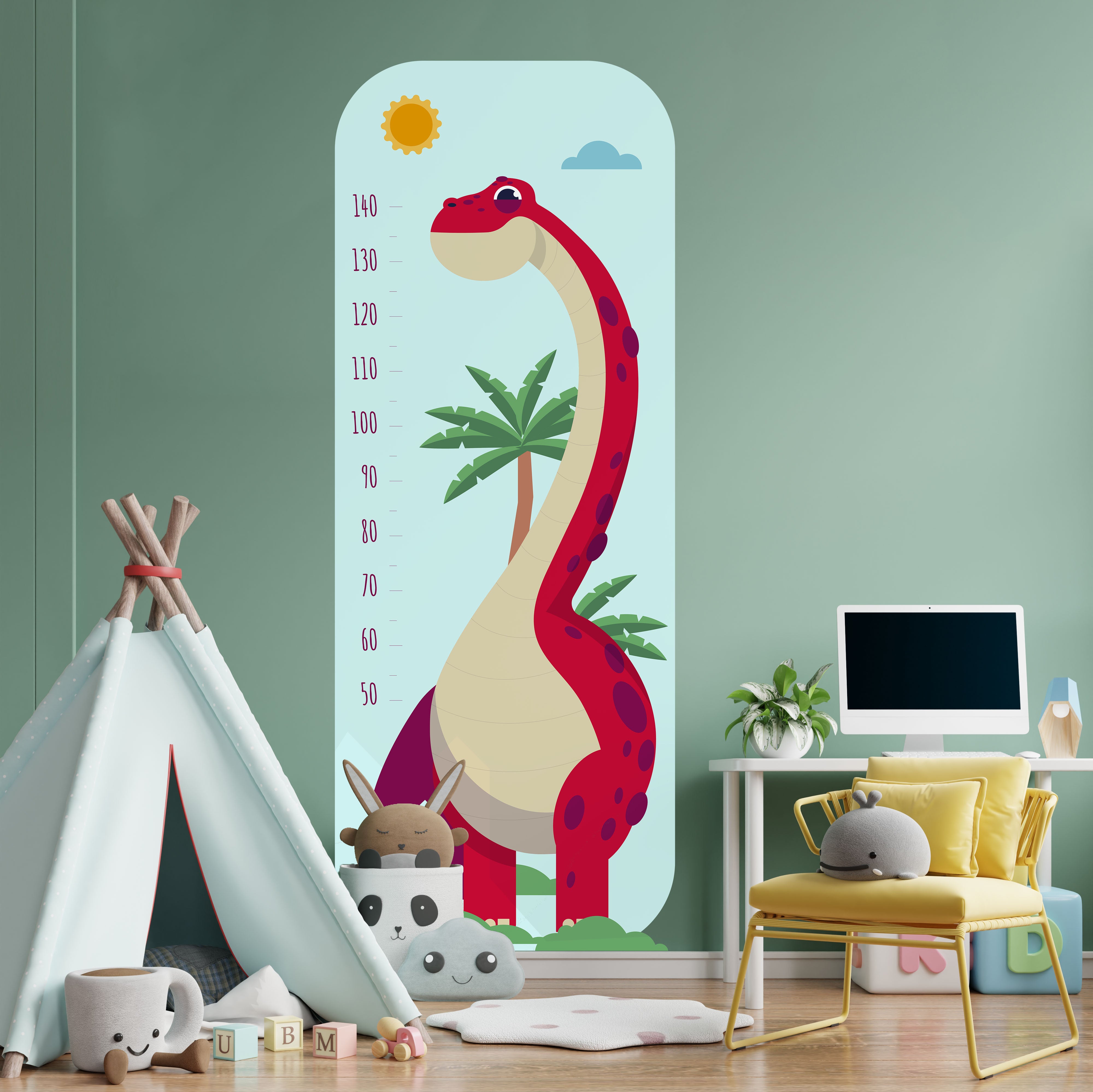 Cortina Visillo Infantil / Dinos – PortalDeco