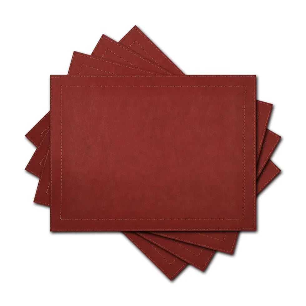 Set Individuales / Red Leather