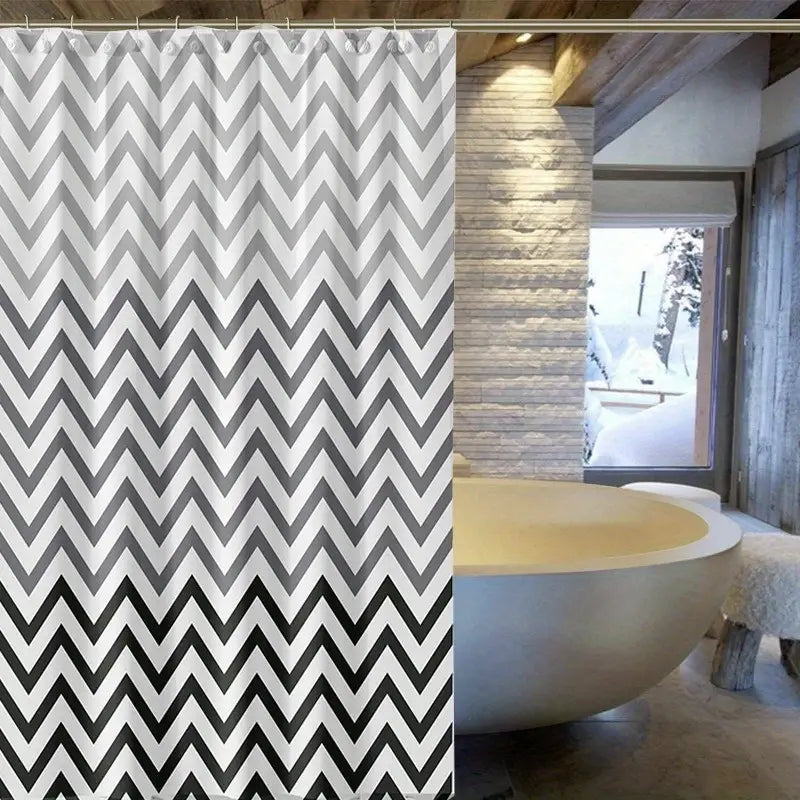 Cortina Baño Zig Zag