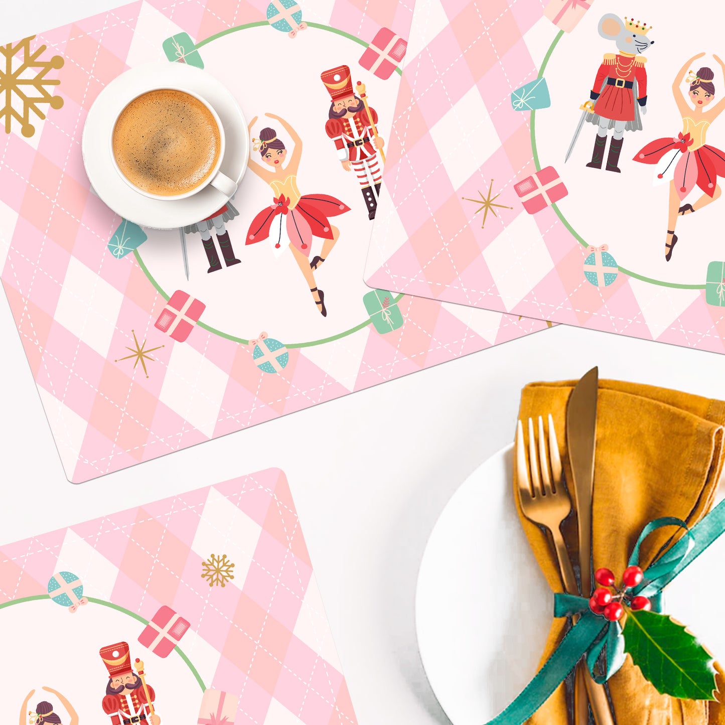 Set Individuales / Sparkling Christmas