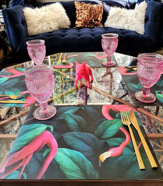 Set Individuales / Flamingos In the Jungle