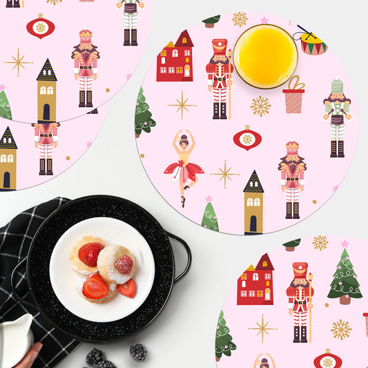 Set Individuales / Pink Christmas