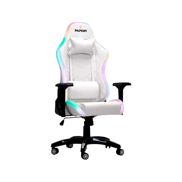 Silla Gamer Thunder Con Soporte Lumbar Y Cervical Rgb 2.0 Pro