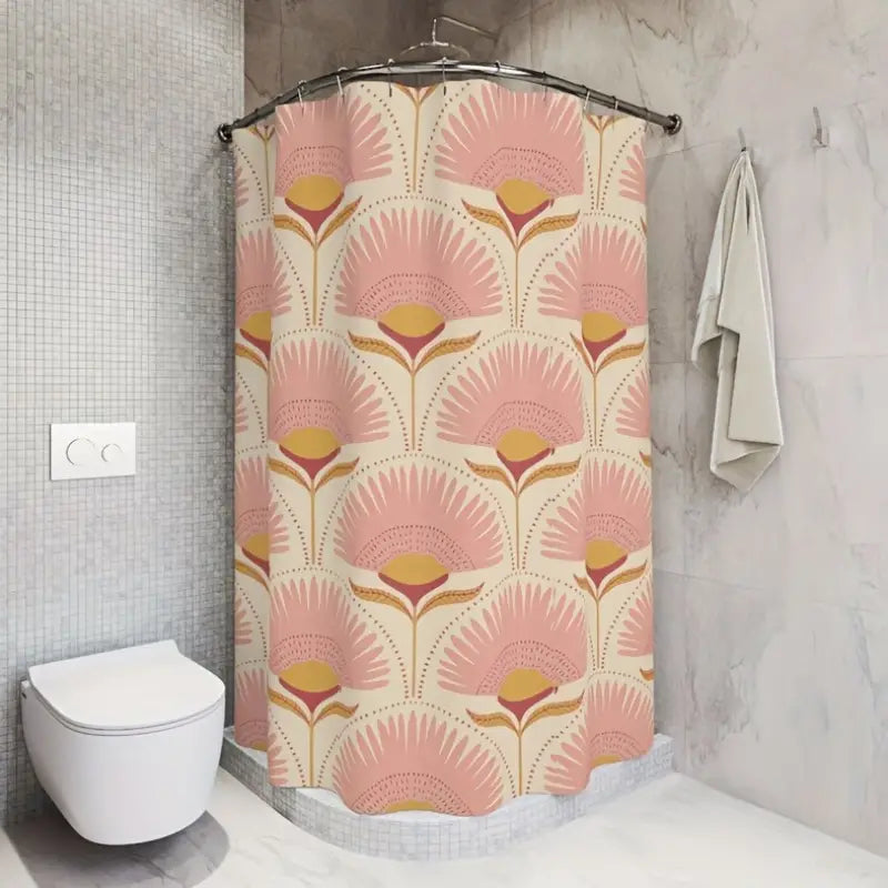 Cortina Baño Floral