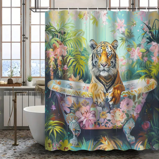 Cortina Baño Tropical Tiger