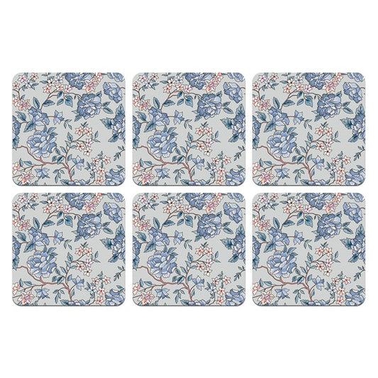 Set Posavasos / Floral Blue