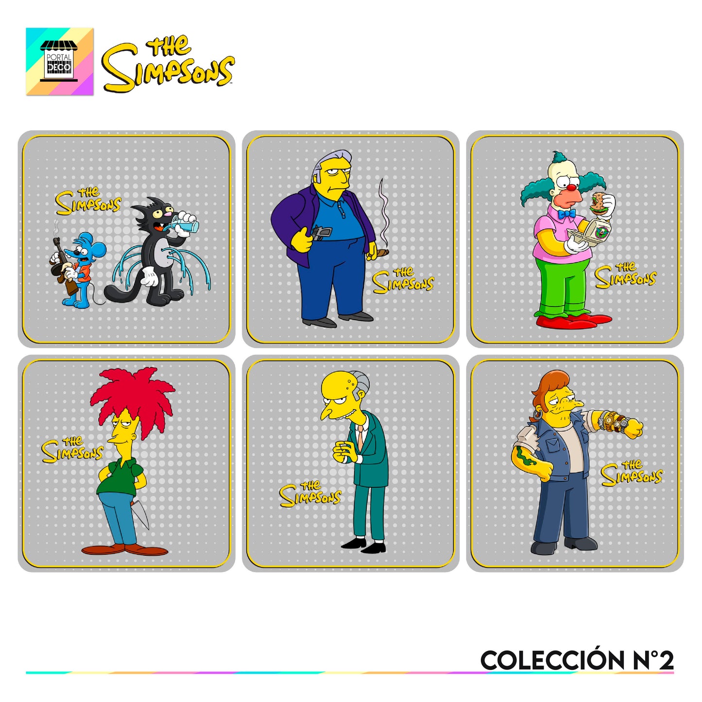 Set Posavasos / Los Simpsons Coleccion n°2