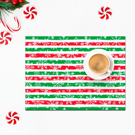 Set Individuales / Xmas Stripes