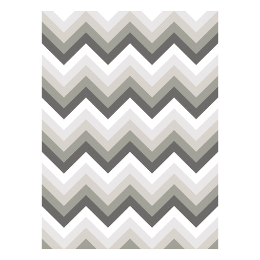 Alfombra Vinílica / Zig Zag Rattan Grey