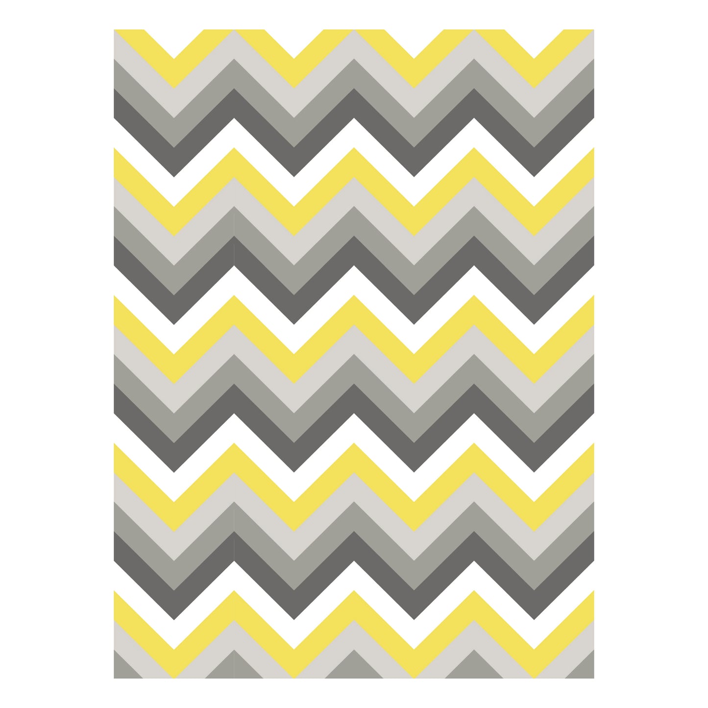 Alfombra Vinílica / Zig Zag Rattan Yellow Grey