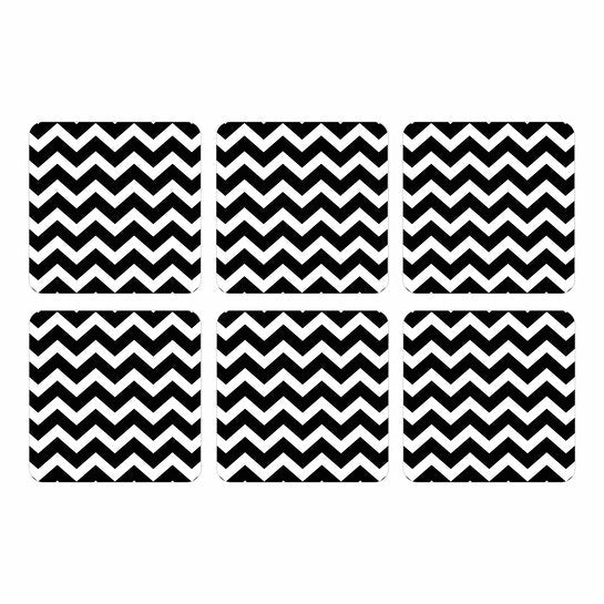 Set Posavasos / ZigZag B&W