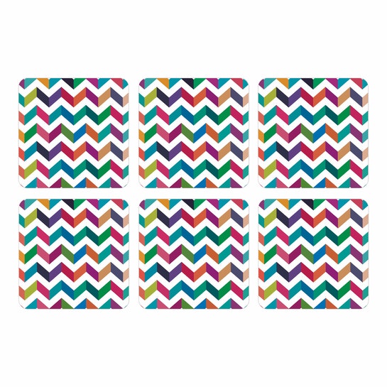 Set Posavasos / Candy ZigZag